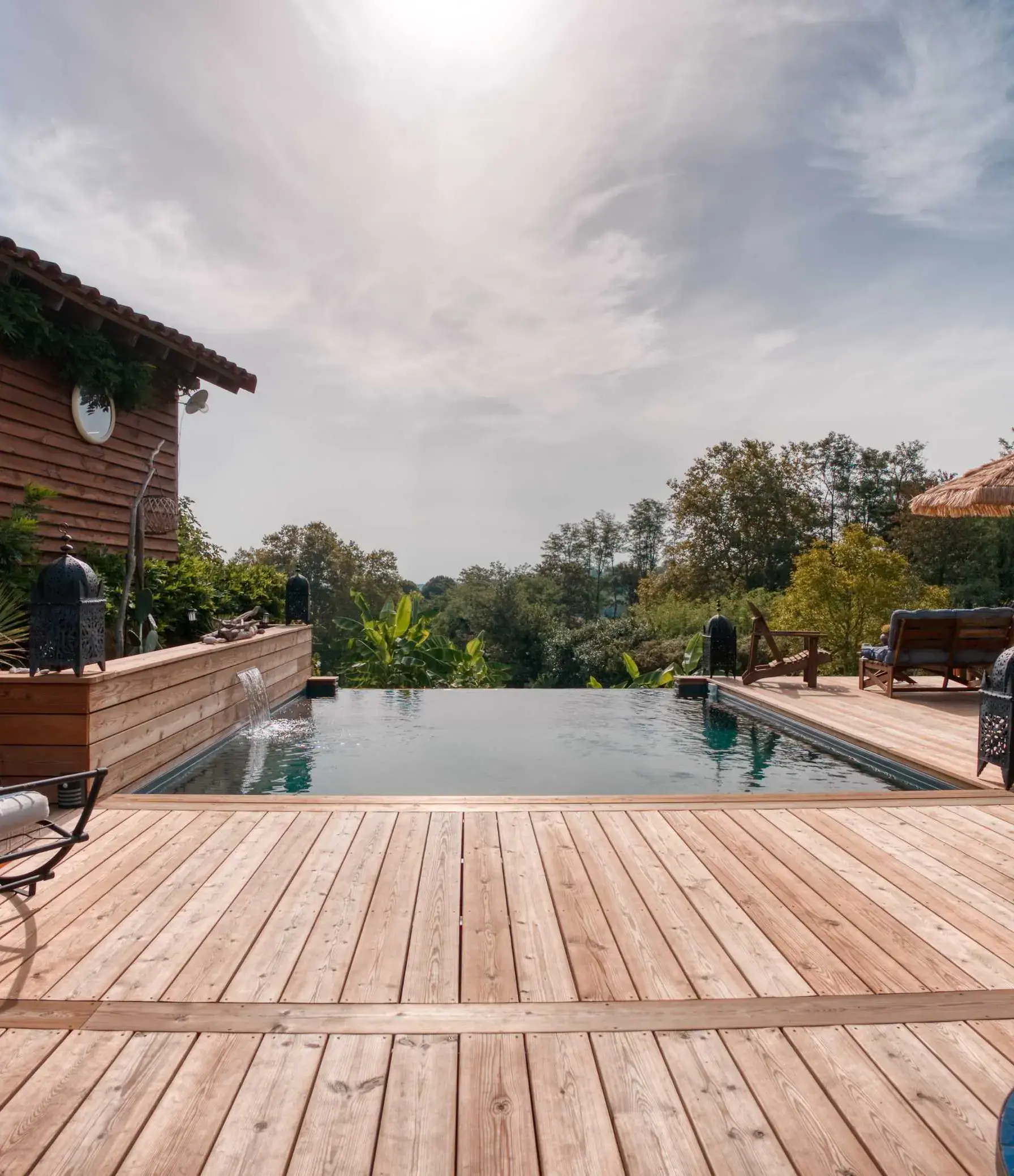 Piscine à débordement Dax